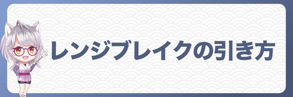 FXにおけるレンジブレイクの引き方