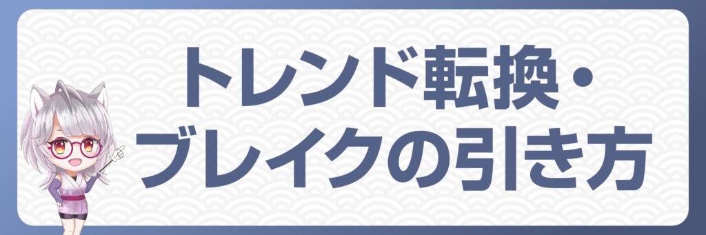 FXにおけるトレンド転換・ブレイクの引き方